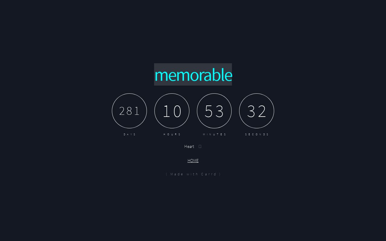 Carrd profile picture for @memorable